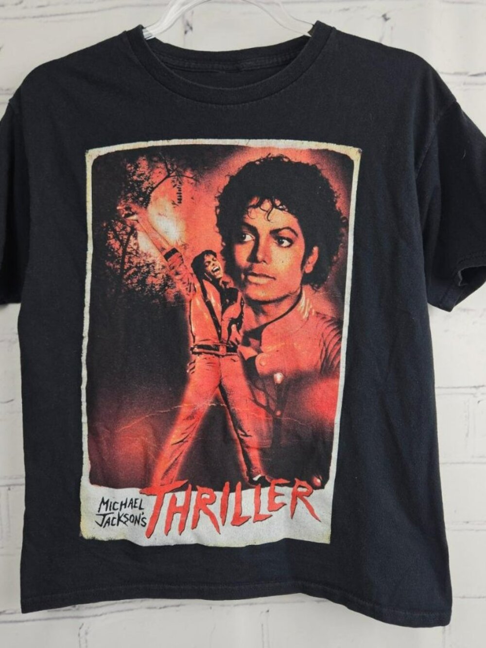 Michael Jackson Thriller Vintage Graphic T-Shirt by Authentic Mens S Unisex